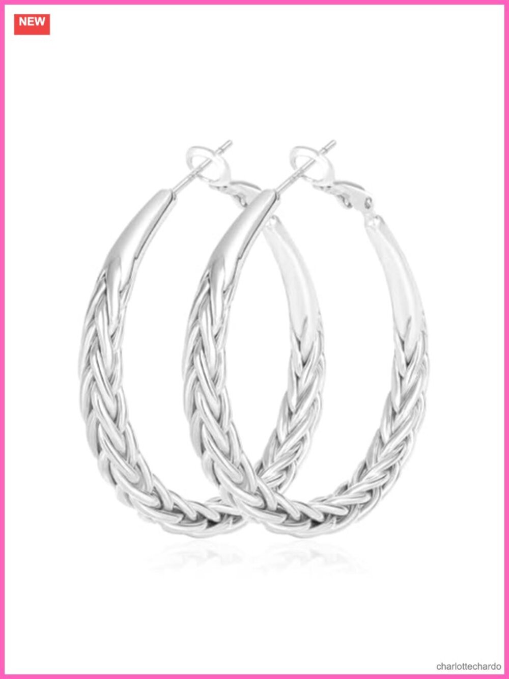 Sterling Silver Hoop Earrings Hypoallergenic Thick Silver Earrings